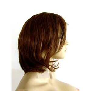 Women's Wigs Human Hair Wig buys Shoulder Length Straight Bob Lace Front 10"Wig